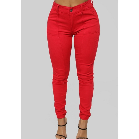 KanCan Denim - NWT- KanCan Red skinny jeans